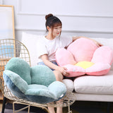 SOGA 2X Pink Whimsical Big Flower Shape Cushion Soft Leaning Bedside Pad Floor Plush Pillow Home Decor