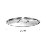 SOGA 45cm Top Grade Stockpot Lid Stainless Steel Stock pot Cover