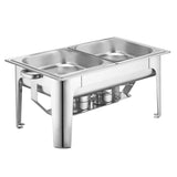 SOGA 4X 9L Stainless Steel 2 Pans Bain-marie Chafing Catering Dish Buffet Food Warmer