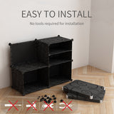 SOGA 8 Tier Shoe Rack Organizer Sneaker Footwear Storage Stackable Stand Cabinet Portable Wardrobe with Cover