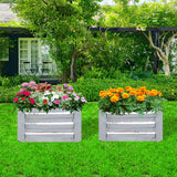 SOGA 60cm Hexagon Shape Galvanised Raised Garden Bed Vegetable Herb Flower Outdoor Planter Box