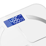 SOGA 2X 180kg Glass LCD Digital Fitness Weight Bathroom Body Electronic Scales Black/White