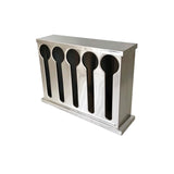 SOGA 2X Stainless Steel Buffet Restaurant Spoon Utensil Holder Storage Rack 5 Holes