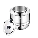 SOGA 2x 10L Soup Kettle Commercial Soup Pot Electric Soup Maker Stainless Steel