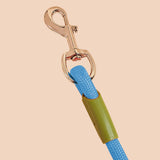 SOGA 220cm Multifunction Hands-Free Rope Pet Cat Dog Puppy Double Ended Leash for Walking Training Tracking Obedience Blue