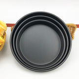 SOGA 2X 7-inch Round Black Steel Non-stick Pizza Tray Oven Baking Plate Pan