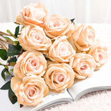 SOGA 20pcs Artificial Silk Flower Fake Rose Bouquet Table Decor Champion