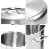 SOGA 60cm Top Grade Stockpot Lid Stainless Steel Stock pot Cover