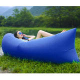 Fast Inflatable Sleeping Bag Lazy Air Sofa Blue