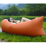 Fast Inflatable Sleeping Bag Lazy Air Sofa Orange