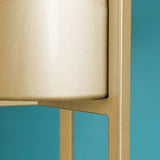 SOGA 4X 45CM Gold Metal Plant Stand with Flower Pot Holder Corner Shelving Rack Indoor Display