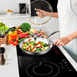 SOGA Stainless Steel Fry Pan 24cm 32cm Frying Pan Top Grade Skillet Induction Cooking FryPan