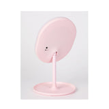 SOGA 2X 20cm Pink Rechargeable LED Light Makeup Mirror Tabletop Vanity Home Decor