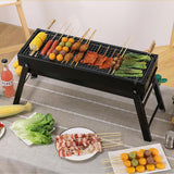 SOGA 60cm Portable Folding Thick Box-Type Charcoal Grill for Outdoor BBQ Camping