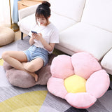 SOGA 2X Pink Whimsical Big Flower Shape Cushion Soft Leaning Bedside Pad Floor Plush Pillow Home Decor