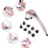 SOGA Portable Handheld Massager Soothing Heat Stimulate Blood Flow Shoulder 4 Heads