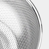 SOGA Stainless Steel Perforated Metal Colander Set Food Strainer Basket Mesh Net Bowl with 2 Handle