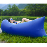 2X Fast Inflatable Sleeping Bag Lazy Air Sofa Blue/Purple