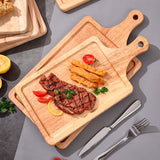 SOGA 2X 40cm Rectangle Premium Wooden Oak Food Serving Tray Charcuterie Board Paddle Home Decor