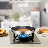 SOGA Stainless Steel Fry Pan 24cm 34cm Frying Pan Skillet Induction Non Stick Interior FryPan