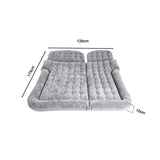 SOGA 2X Grey Inflatable Car Boot Mattress Portable Camping Air Bed Travel Sleeping Essentials