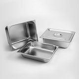 SOGA Gastronorm GN Pan Full Size 1/2 GN Pan 6.5cm Deep Stainless Steel Tray