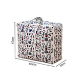 SOGA 2X Nautical Icons Super Large Storage Luggage Bag Double Zipper Foldable Travel Organiser Essentials