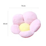 SOGA 2X Pink Whimsical Big Flower Shape Cushion Soft Leaning Bedside Pad Floor Plush Pillow Home Decor