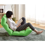 SOGA 4X Foldable Tatami Floor Sofa Bed Meditation Lounge Chair Recliner Lazy Couch Green