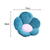 SOGA Green Whimsical Big Flower Shape Cushion Soft Leaning Bedside Pad Floor Plush Pillow Home Decor