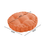 SOGA Orange Round Cushion Soft Leaning Plush Backrest Throw Seat Pillow Home Office Decor