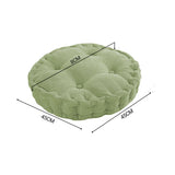 SOGA 2X Green Round Cushion Soft Leaning Plush Backrest Throw Seat Pillow Home Office Decor