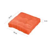 SOGA 4X Orange Square Cushion Soft Leaning Plush Backrest Throw Seat Pillow Home Office Decor