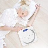 SOGA 2X 180kg Glass LCD Digital Fitness Weight Bathroom Body Electronic Scales White/Pink