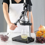 SOGA 2X Commercial Stainless Steel Manual Juicer Hand Press Juice Extractor Squeezer Black