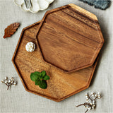 SOGA 20cm Octagon Wooden Acacia Food Serving Tray Charcuterie Board Centerpiece  Home Decor