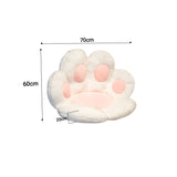 SOGA 70cm White Paw Shape Cushion Warm Lazy Sofa Decorative Pillow Backseat Plush Mat Home Decor