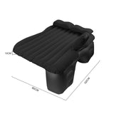 SOGA 2X Black Stripe Inflatable Car Mattress Portable Camping Rest Air Bed Travel Compact Sleeping Kit Essentials