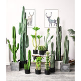 SOGA 120cm Green Artificial Indoor Cactus Tree Fake Plant Simulation Decorative 6 Heads