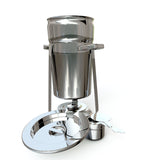 SOGA 4X 7L Round Stainless Steel Soup Warmer Marmite Chafer Full Size Catering Chafing Dish