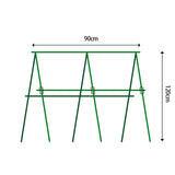 SOGA 90X120cm Plant Frame Tube Trellis Vegetable Flower Herbs Outdoor Vine Support Adjustable Garden Rack