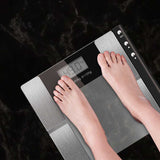 SOGA Digital Electronic LCD Bathroom Body Fat Scale Weighing Scales Weight Monitor Blue/Glass