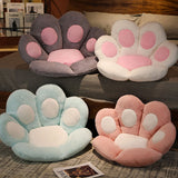 SOGA 70cm Mint Blue Paw Shape Cushion Warm Lazy Sofa Decorative Pillow Backseat Plush Mat Home Decor