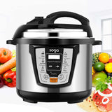 SOGA Electric Stainless Steel Pressure Cooker 6L 1600W Multicooker 16