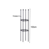 SOGA 103cm 4-Bar Plant Frame Stand Trellis Vegetable Flower Herbs Outdoor Vine Support Garden Rack with Rings