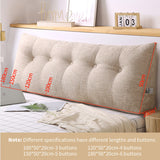 SOGA 180cm Beige Triangular Wedge Bed Pillow Headboard Backrest Bedside Tatami Cushion Home Decor