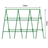 SOGA 150X120cm Plant Frame Tube Trellis Vegetable Flower Herbs Outdoor Vine Support Adjustable Garden Rack