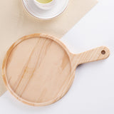 SOGA 10 inch Round Premium Wooden Pine Food Serving Tray Charcuterie Board Paddle Home Decor