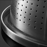 SOGA Stainless Steel Nesting Basin Colander Perforated Kitchen Sink Washing Bowl Metal Basket Strainer Set of 5