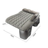 SOGA 2X Grey Ripple Inflatable Car Mattress Portable Camping Air Bed Travel Sleeping Kit Essentials